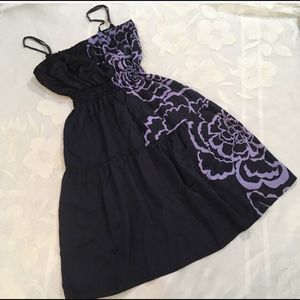 213 Sexy Black and Purple Dress